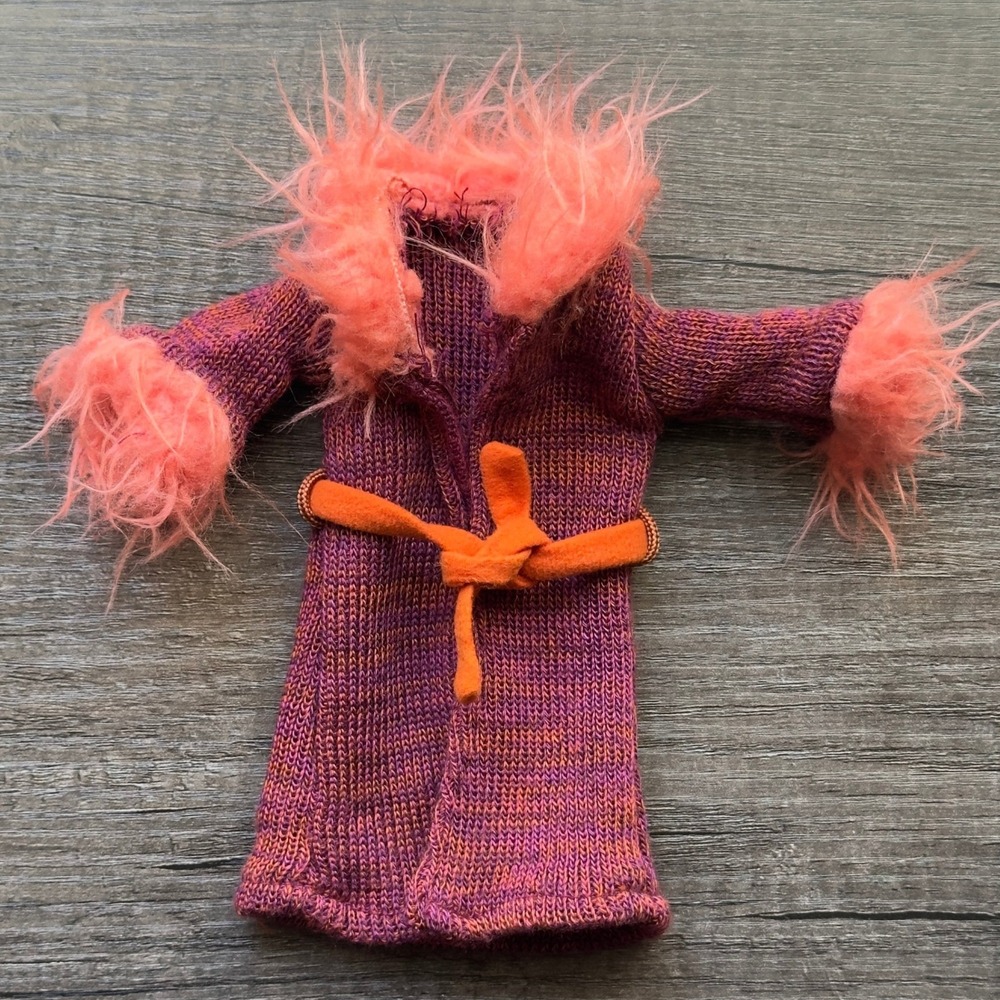 Groovy Girls Doll Manhattan Toy Dusterella Knit Fuzzy Trim Groovy Jacket Vintage